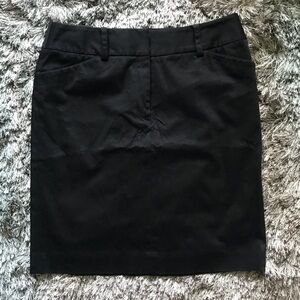 Anne Klein Black Stretch Pencil Skirt with POCKETS!!